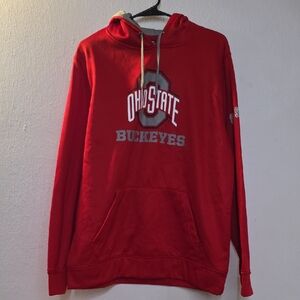 Buckeyes Red Pullover Hoodie